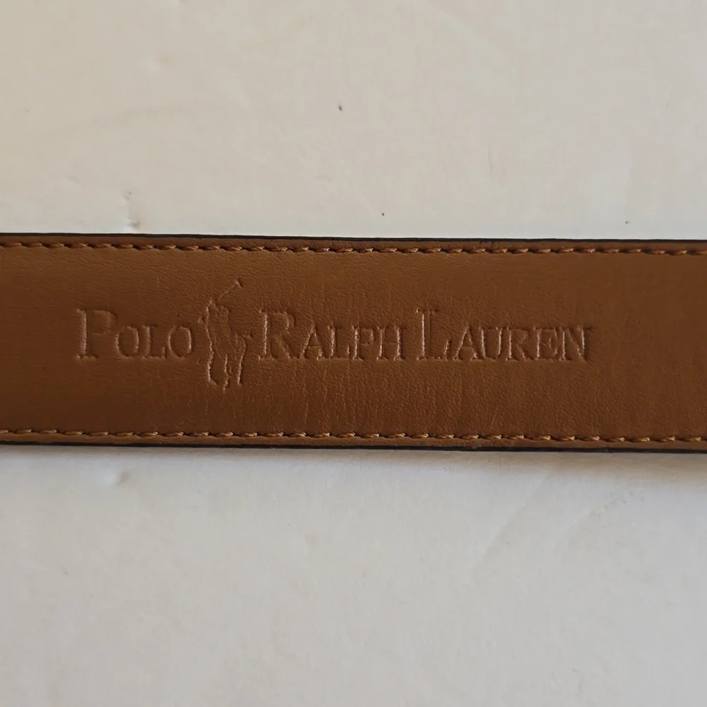 Polo Ralph Lauren Kids Black leather Belt Silver Buckle New! Sz.Youth